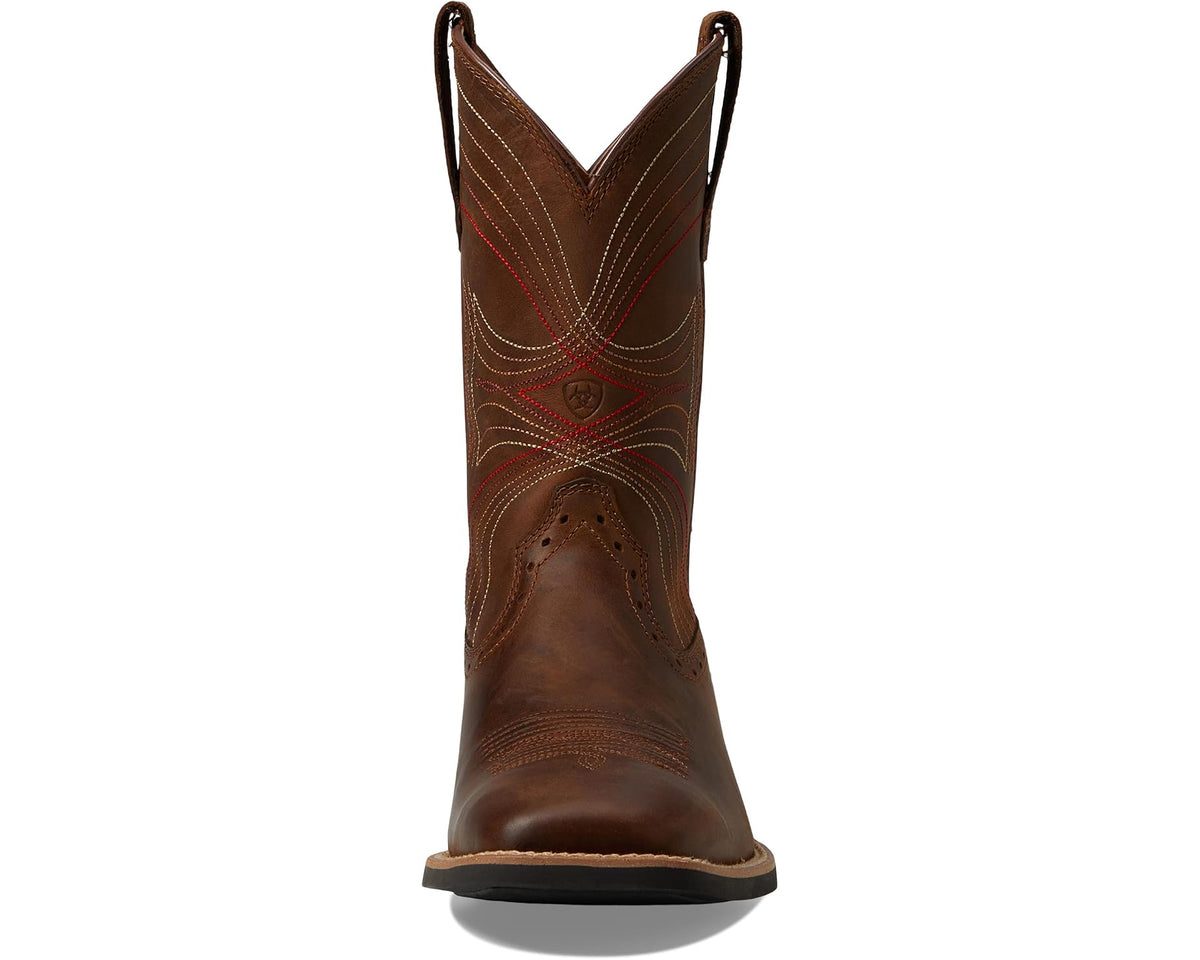Unisex Ariat Sport Wide Square Toe Distressed Brown