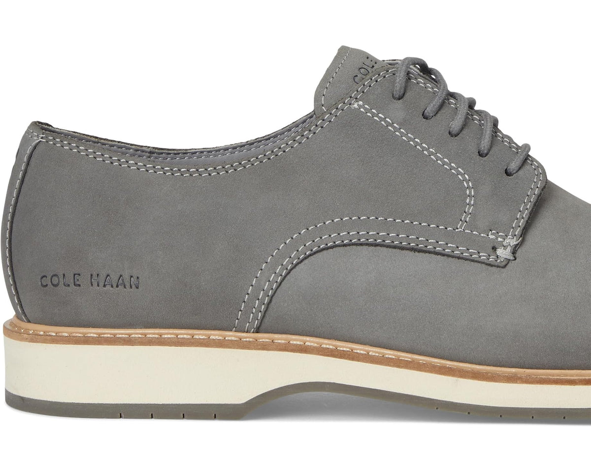Men's Cole Haan Morse Grand Plain Toe Oxfords Sea Stone Nubuck/Ivory/Sea Stone