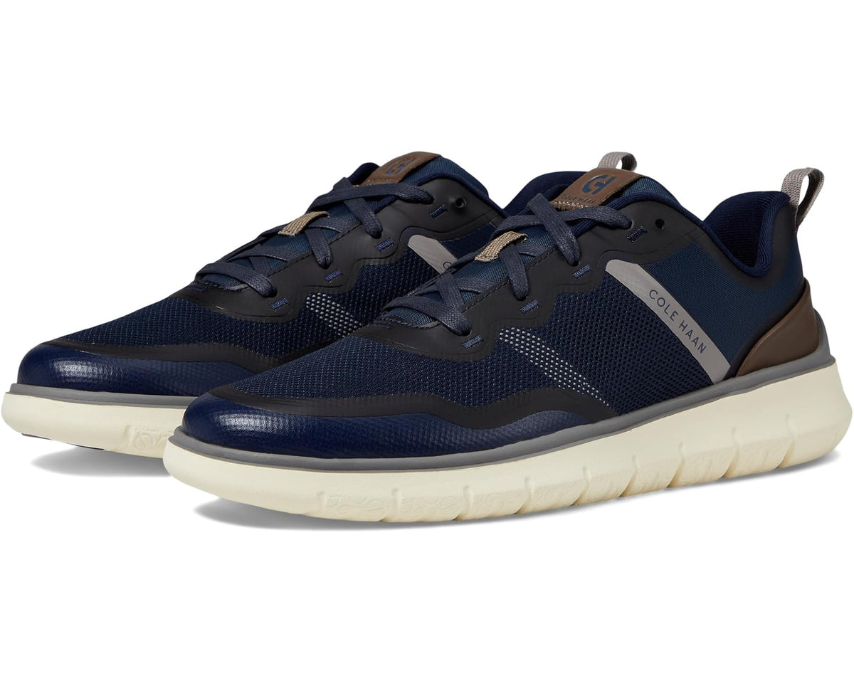 Men's Cole Haan Generation Zerogrand Textured Sneakers Navy Blazer/Truffle/Titanium