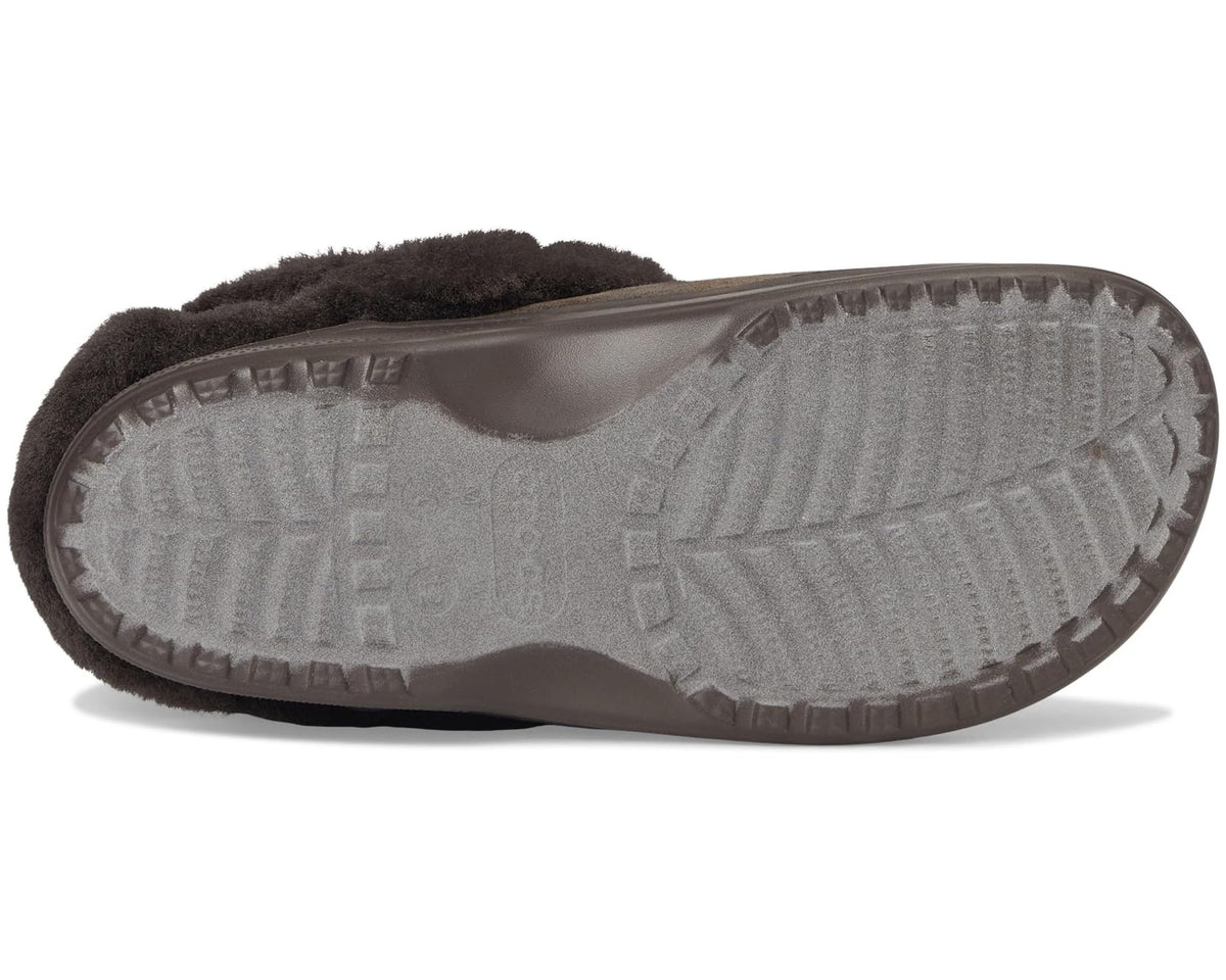 Unisex Crocs Classic Unfurgettable Clogs Espresso Vegan Suede