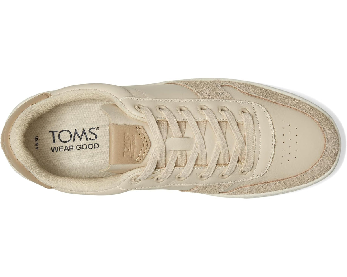 Men's TOMS TRVL LITE Court Beige Leather/Shaggy Suede