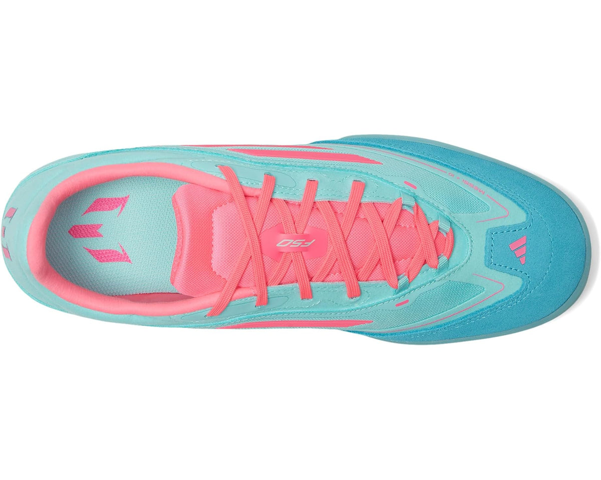 Unisex adidas F50 Freestyle Messi Indoor Flash Aqua/Lucid Pink/Lucid Cyan