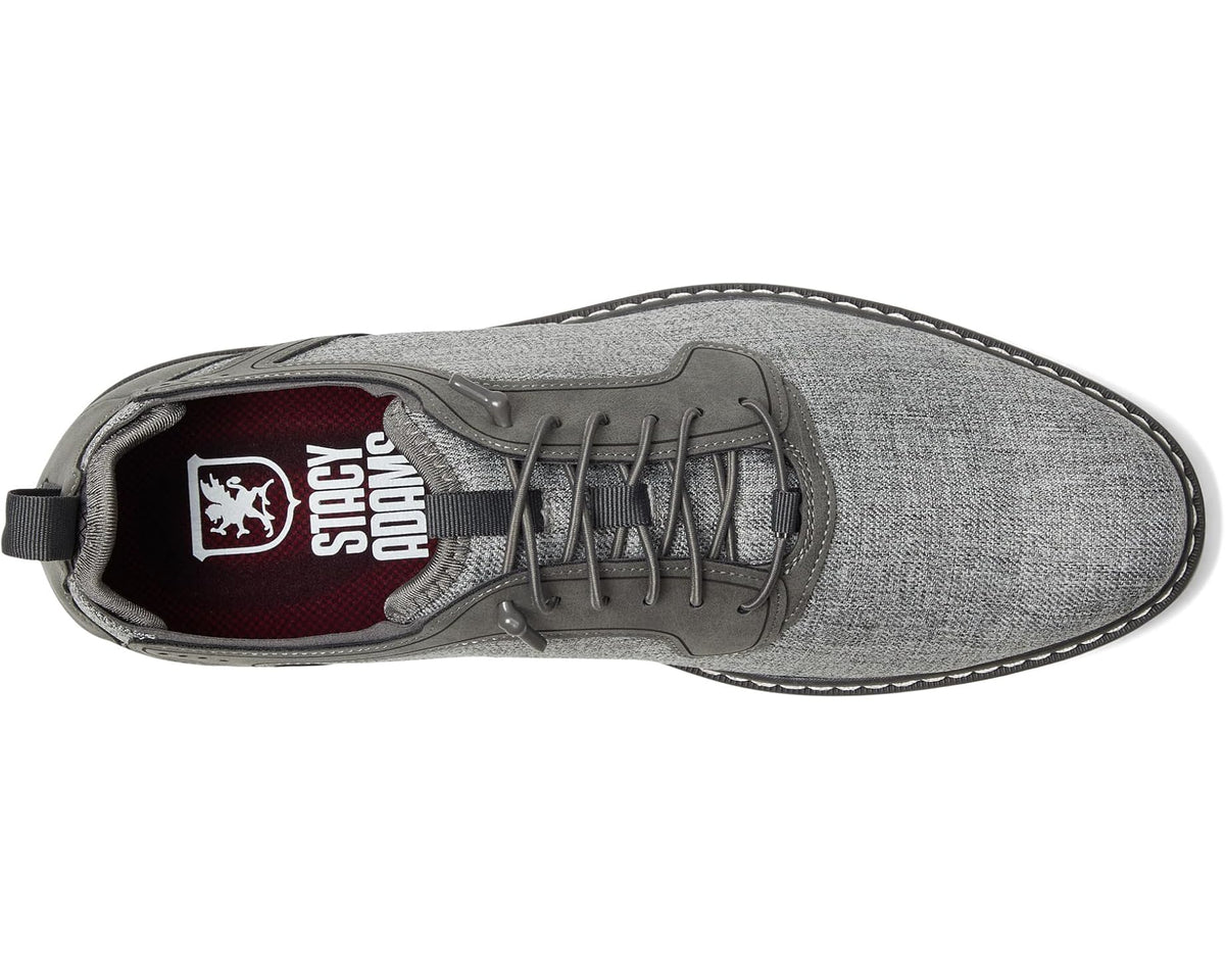 Men's Stacy Adams Scanlan Elastic Lace Gray Multi