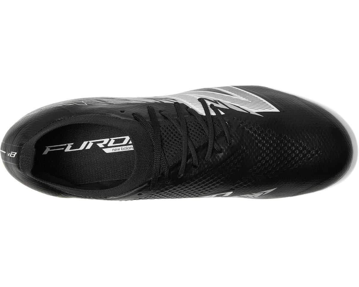 Unisex New Balance Furon Pro FG V8 Soccer Cleats Black/Metallic Silver/White