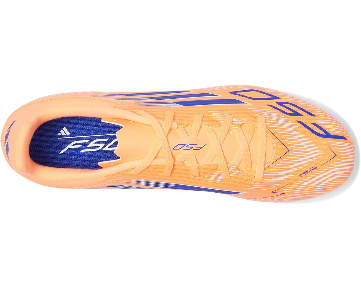 Unisex adidas F50 Club Firm/Multi Ground Soccer Cleats Beam Orange/Lucid Blue/White