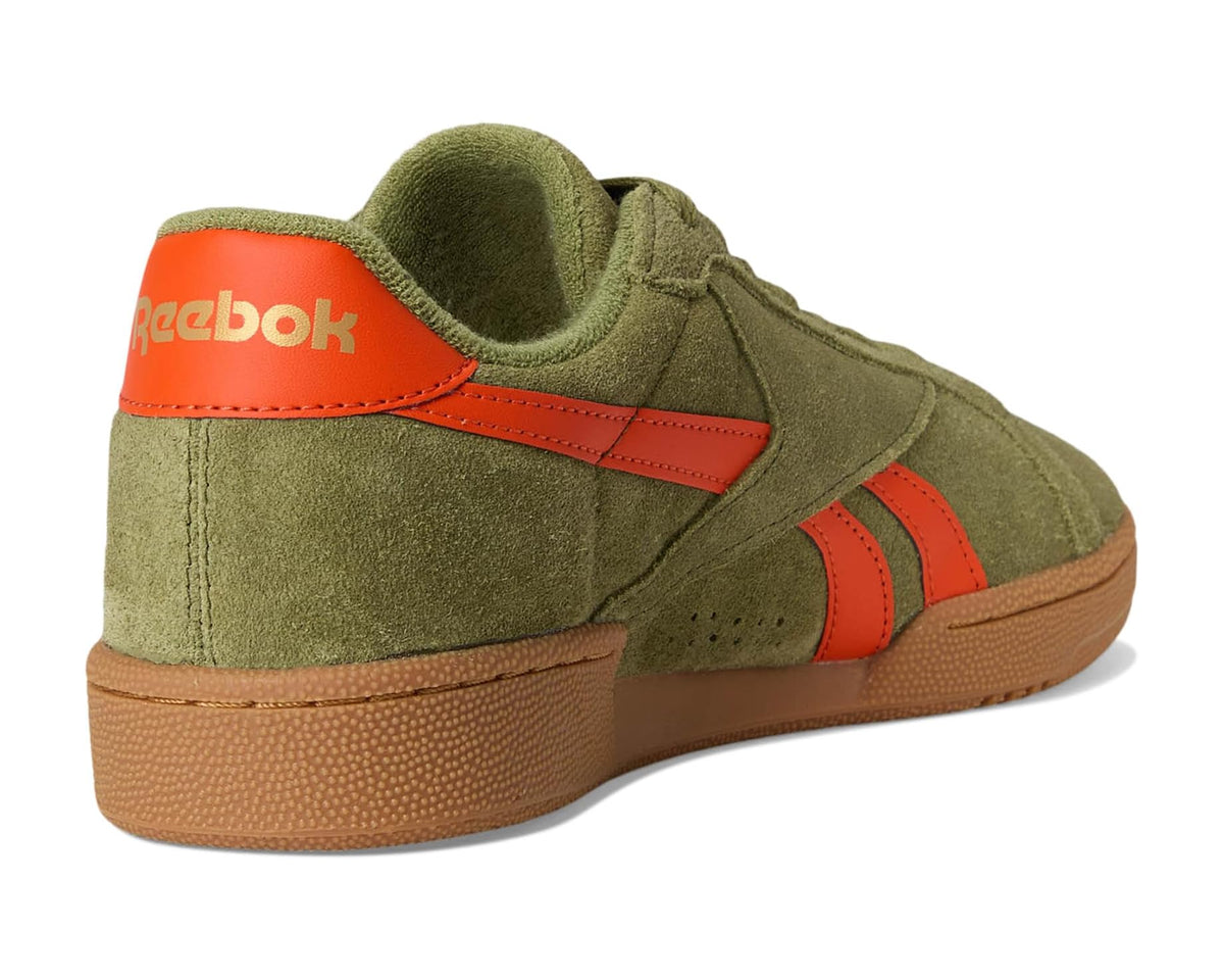 Unisex Reebok Lifestyle Club C Grounds UK Deepolive/Pumporange/Gum