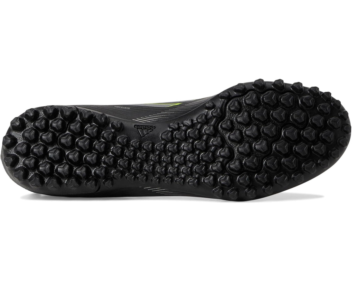 Unisex adidas F50 Club Turf Soccer Cleats Black/Iron Metallic/Lucid Lemon