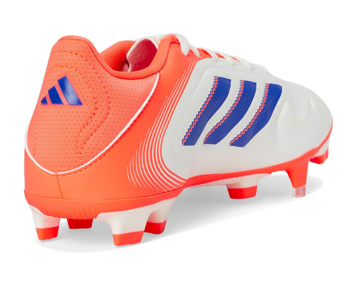 Unisex adidas Copa Club Pure 3 Firm/Multi Ground Soccer Cleats Off White/Lucid Blue/Signal Coral