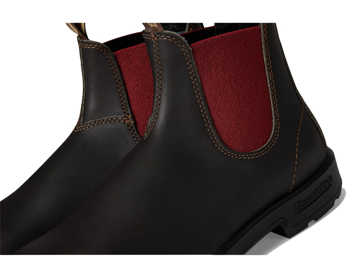 Unisex Blundstone Original 500 Chelsea Boots Stout Brown/Crimson