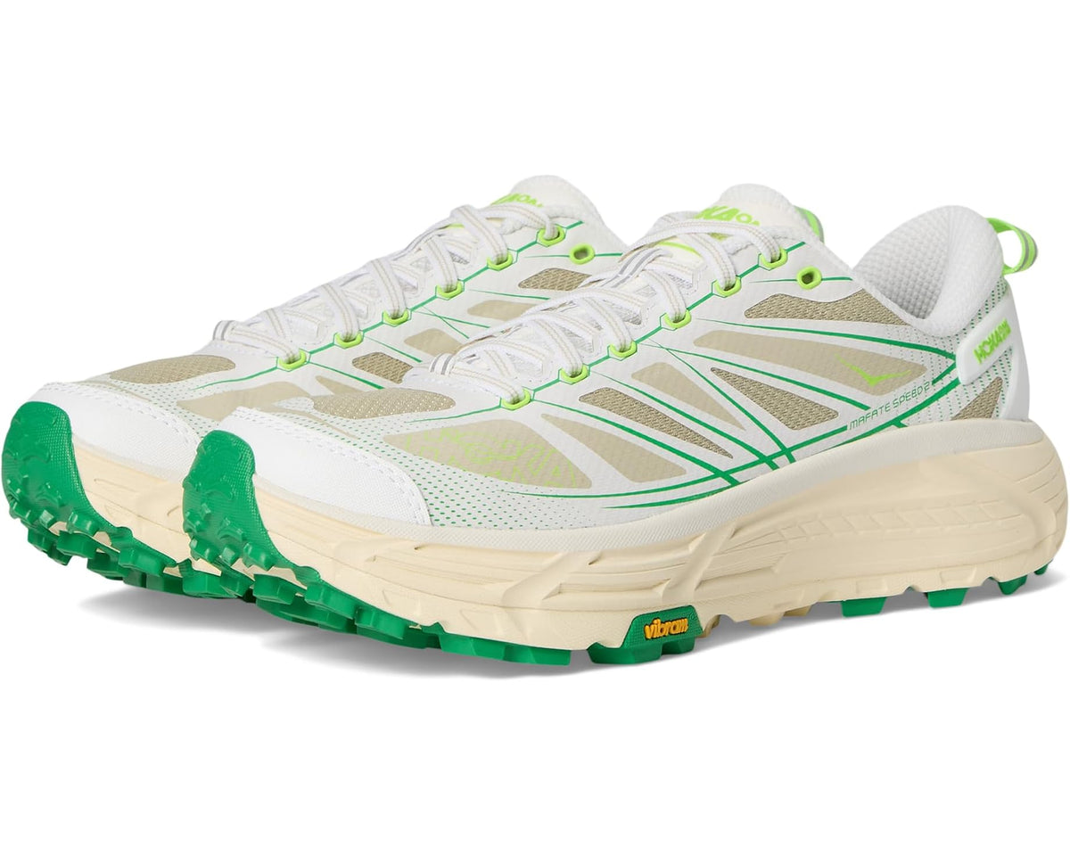 Unisex Hoka Mafate Speed 2 White/Fresh Cut Grass