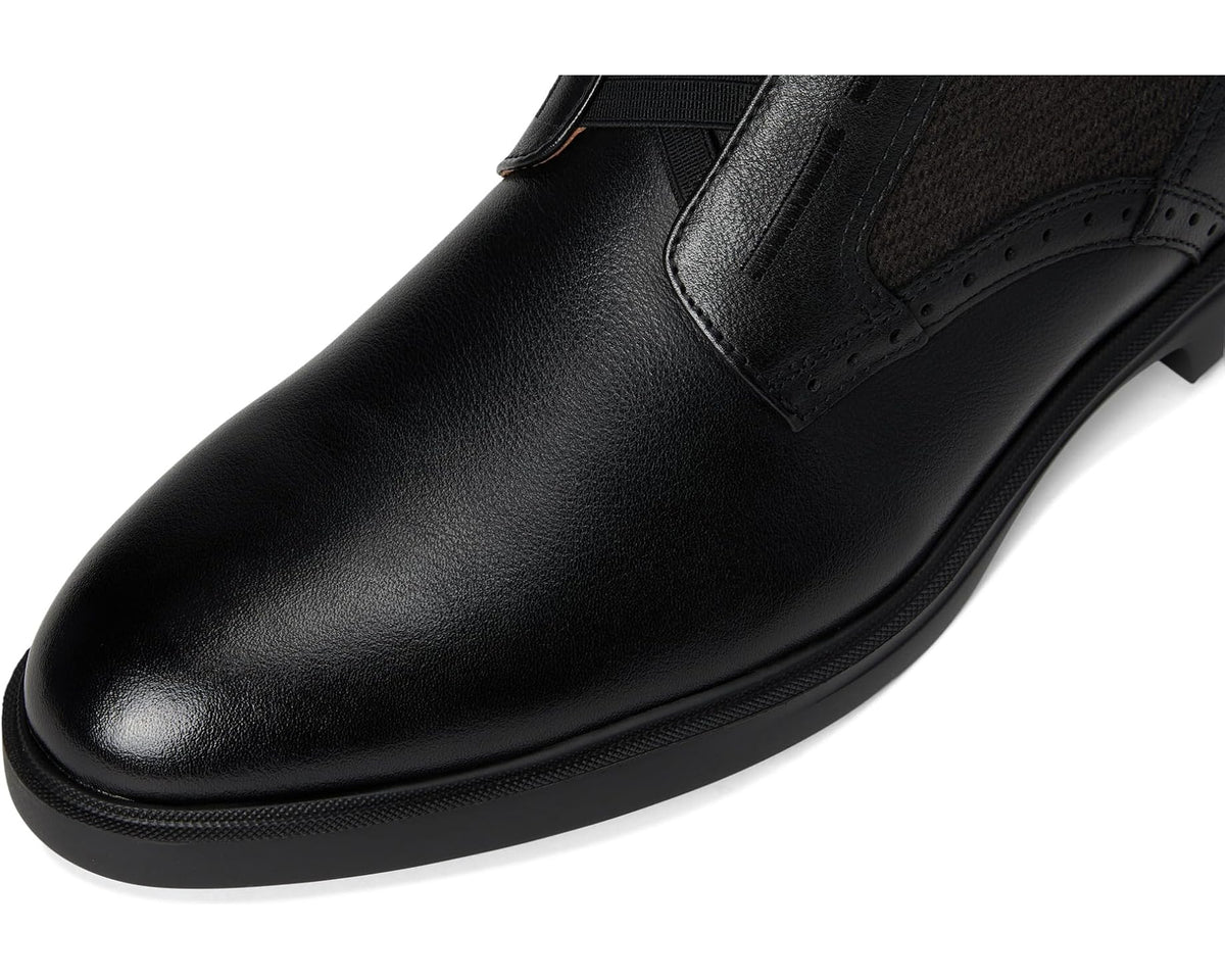 Men's Stacy Adams Thompson Elastic Lace Inside Zip Boots Black