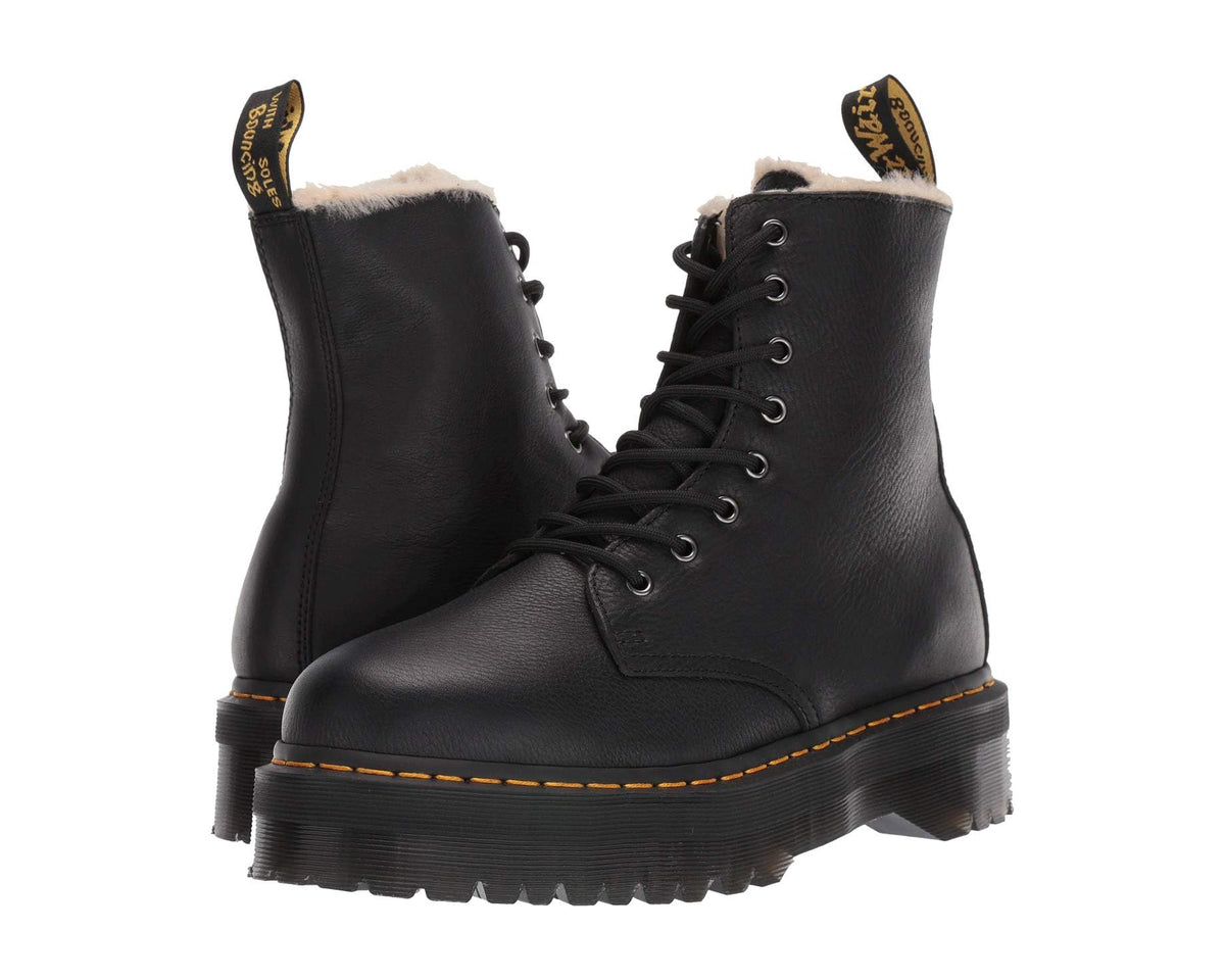 Unisex Dr. Martens Jadon Faux-Fur Lined Black