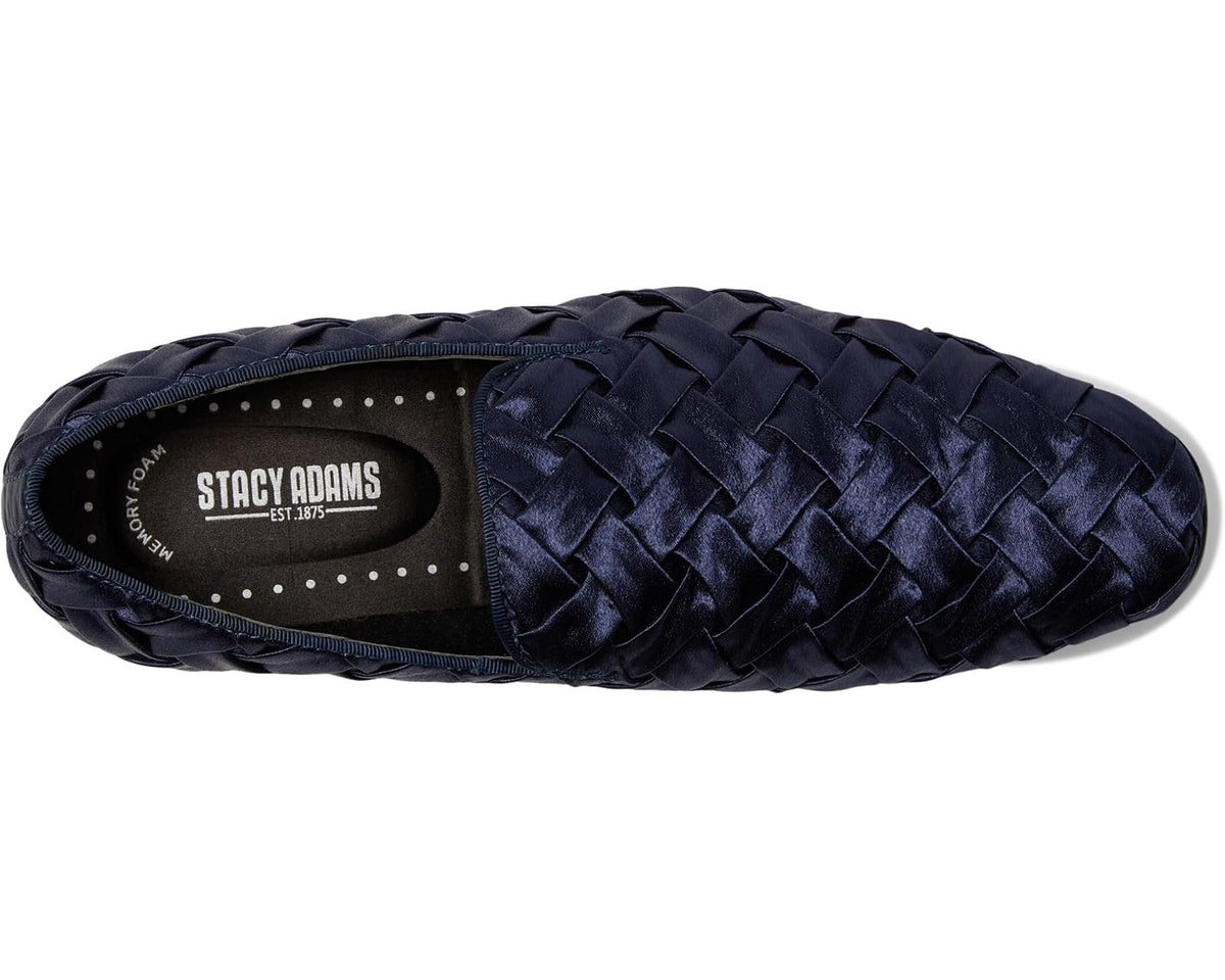 Men's Stacy Adams Savoir Satin Slip-On Loafer Navy
