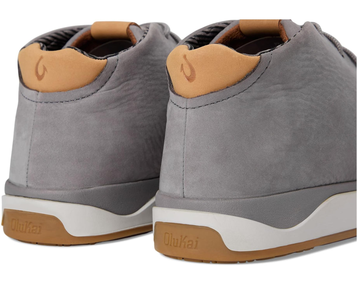 Men's OluKai Papaku ?li Chukka Boots Graphite/Graphite