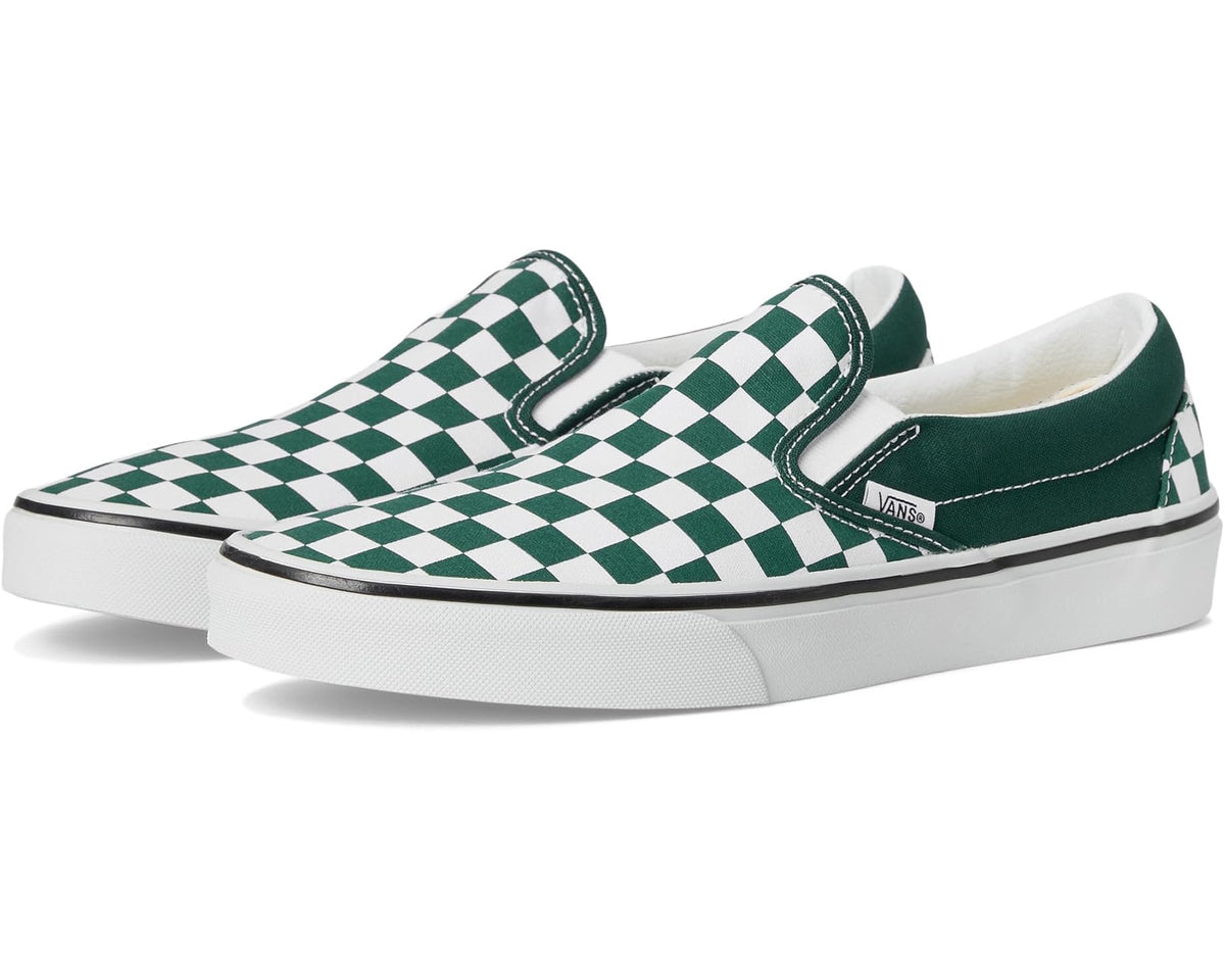 Unisex Vans Classic Slip-On Checkerboard Color Theory Checkerboard Emerald