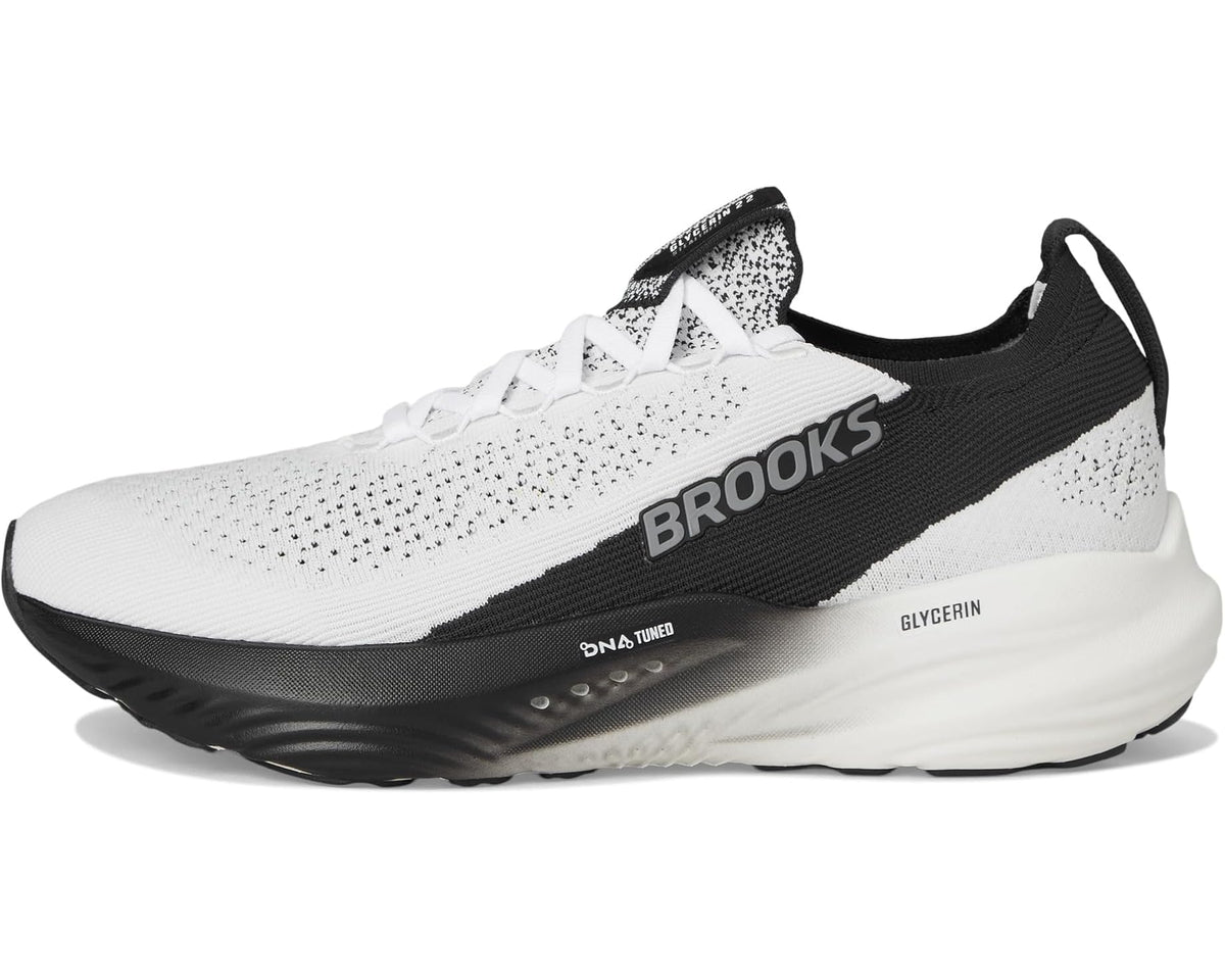 Men's Brooks Glycerin StealthFit 22 White/Grey/Black