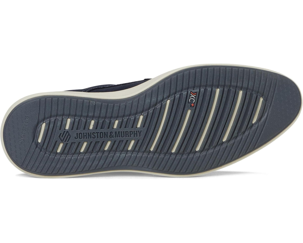 Men's Johnston & Murphy XC+ Parker Plain Toe Navy Waterproof Nubuck