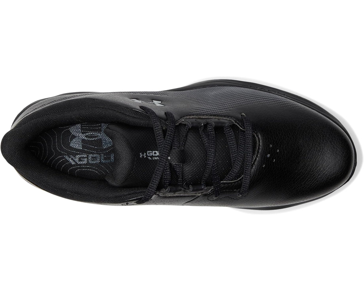 Men's Under Armour Drive Fade Golf Shoes Black/Metallic Silver