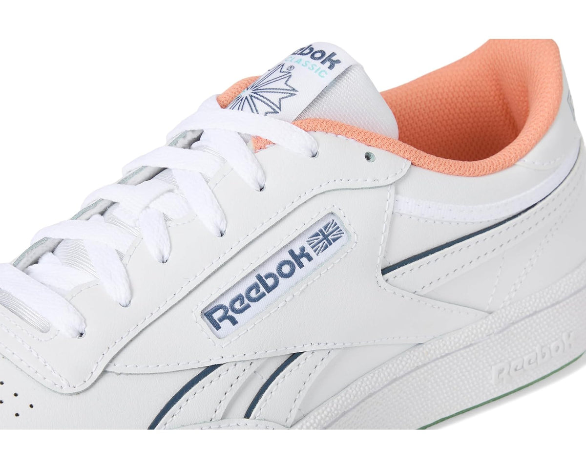 Unisex Reebok Lifestyle Club C Revenge White/Aiaqua/Sunkissed Orange