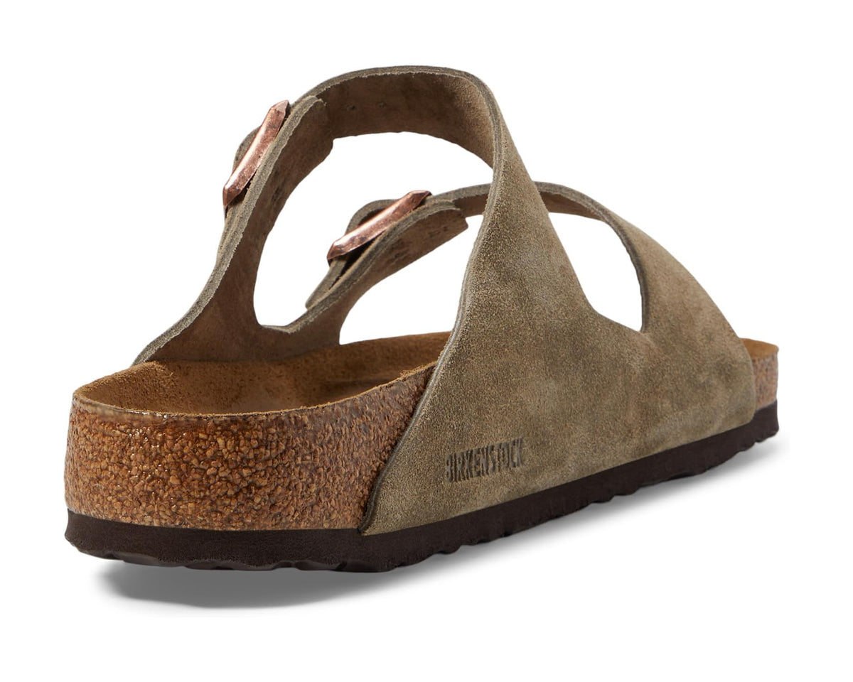 Unisex Birkenstock Arizona Soft Footbed  - Suede (Unisex) Taupe Suede