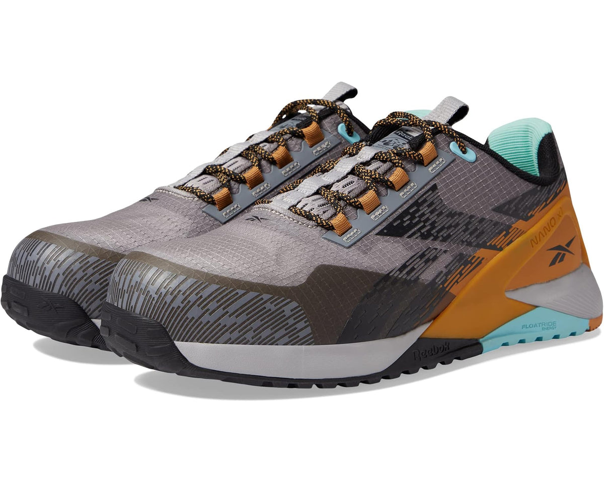 Men's Reebok Work Nano X1 Adventure Work EH Comp Toe Silver/Grey/Clay/Black
