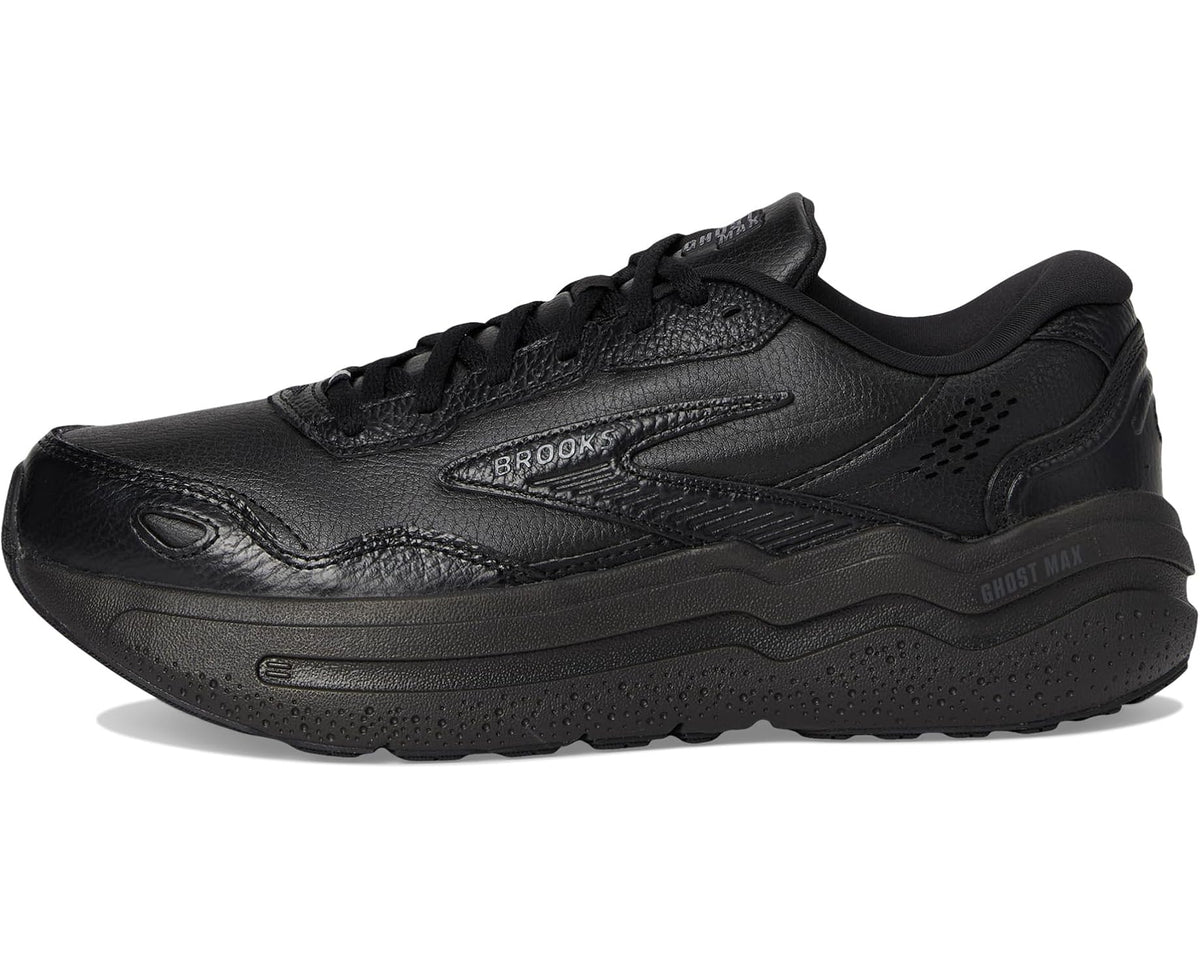 Men's Brooks Ghost Max Leather Black/Black