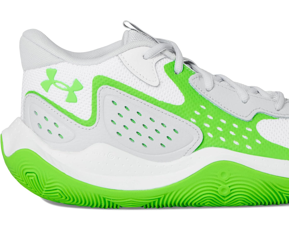Unisex Under Armour JET '23 White/Green Shock/Green Shock