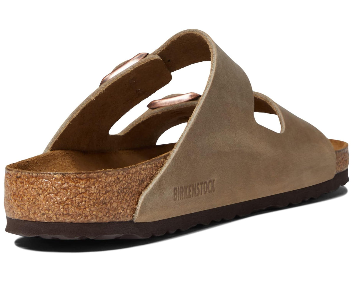 Unisex Birkenstock Arizona Soft Footbed - Oiled Leather (Unisex) Tobacco