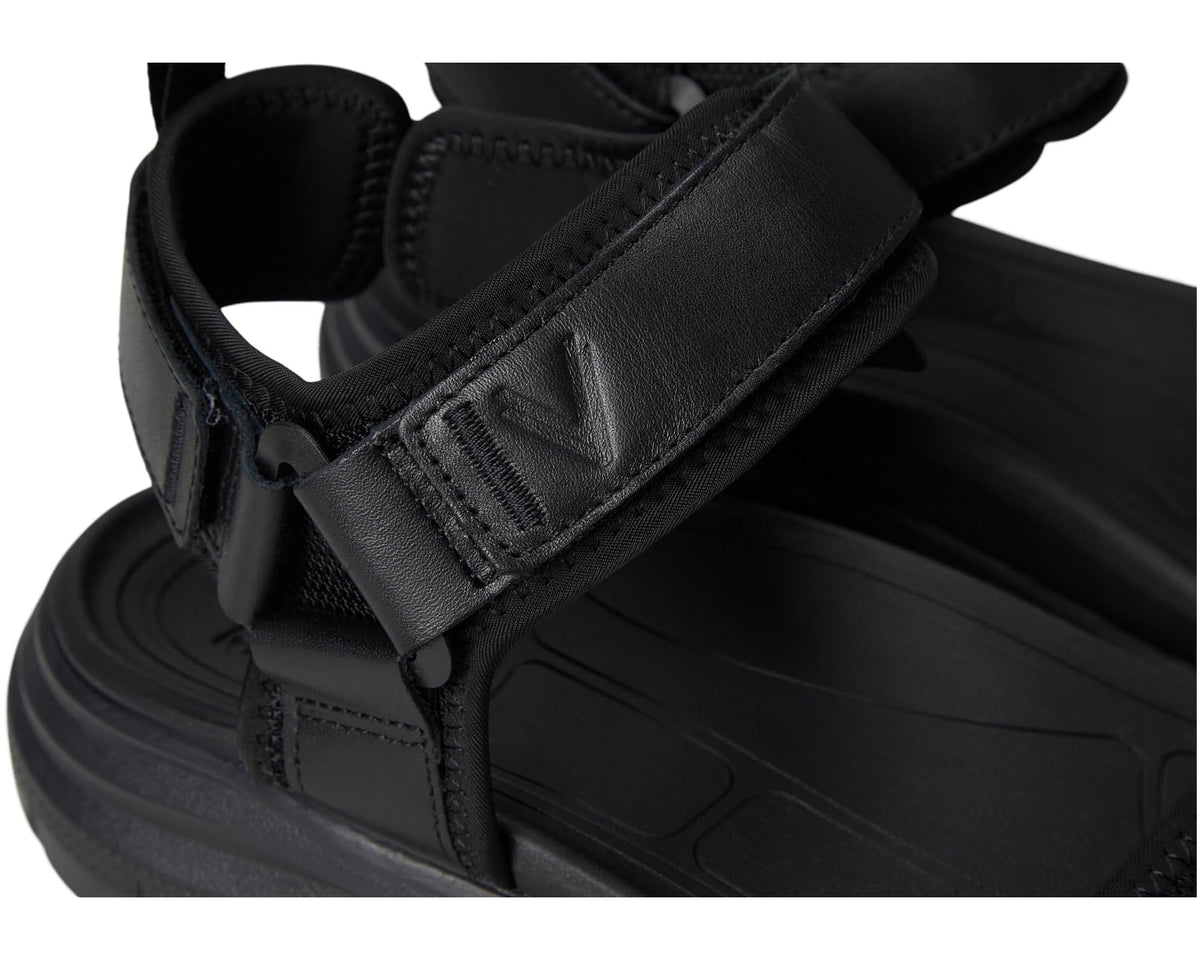 Men's VIONIC Walk Max Wanderer Walking Sandals Black Nappa