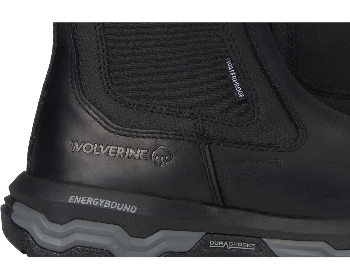 Men's Wolverine Alpha Ft Wolverine Infinity System Carbonmax® Slip-on Work Romeo Black