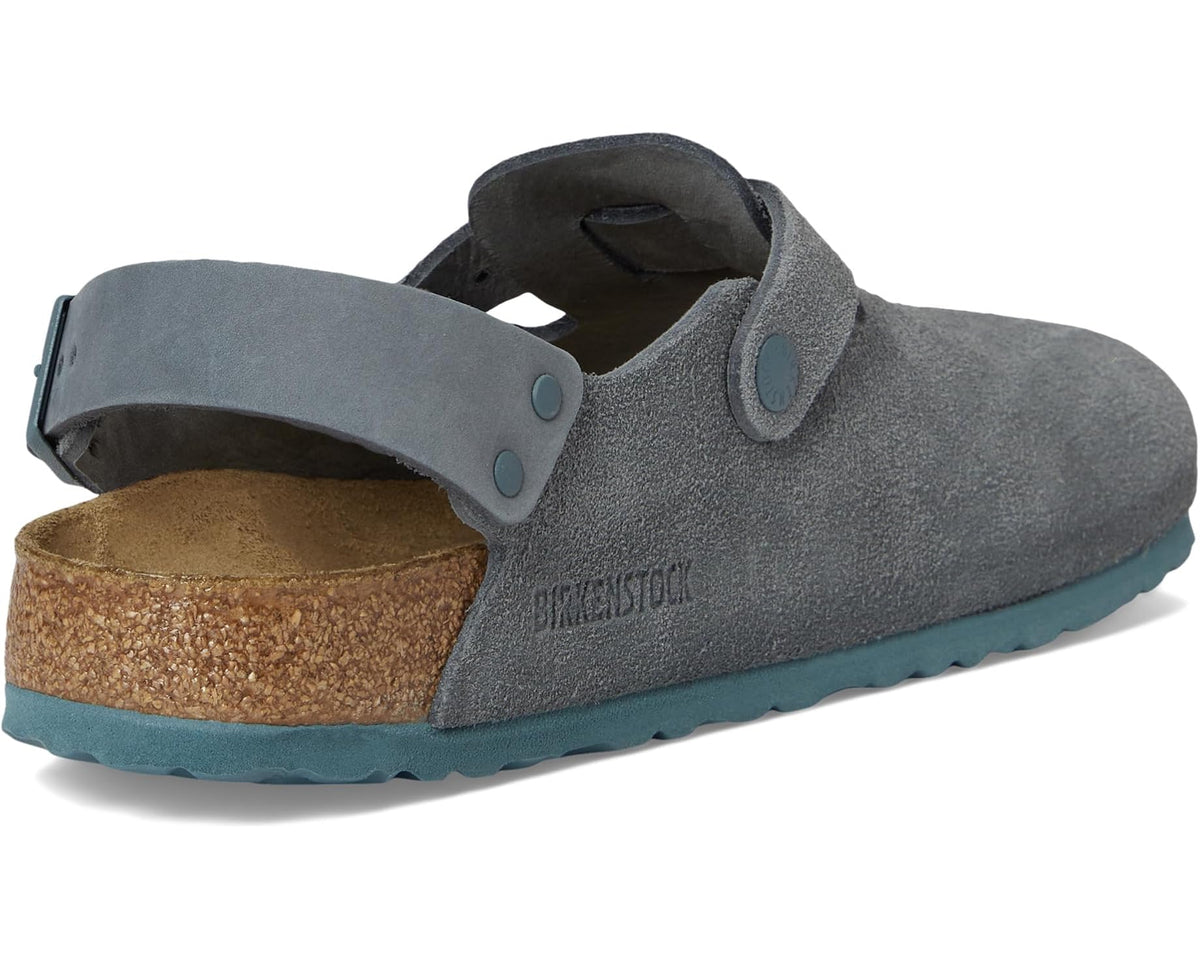 Unisex Birkenstock Tokio - Suede Basalt Gray (Black Outsole)