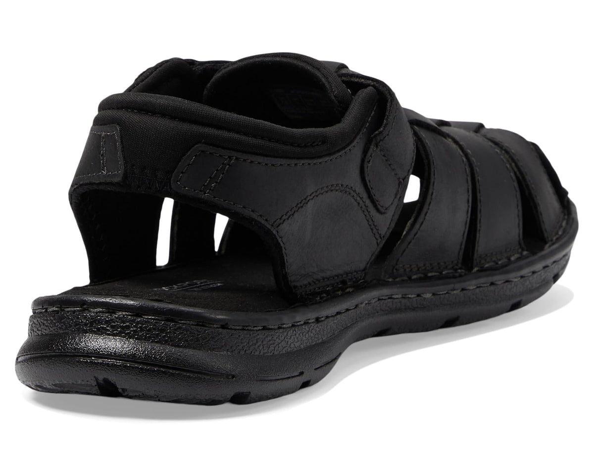 Men's Rockport Darwyn Fishermen Black Leather II