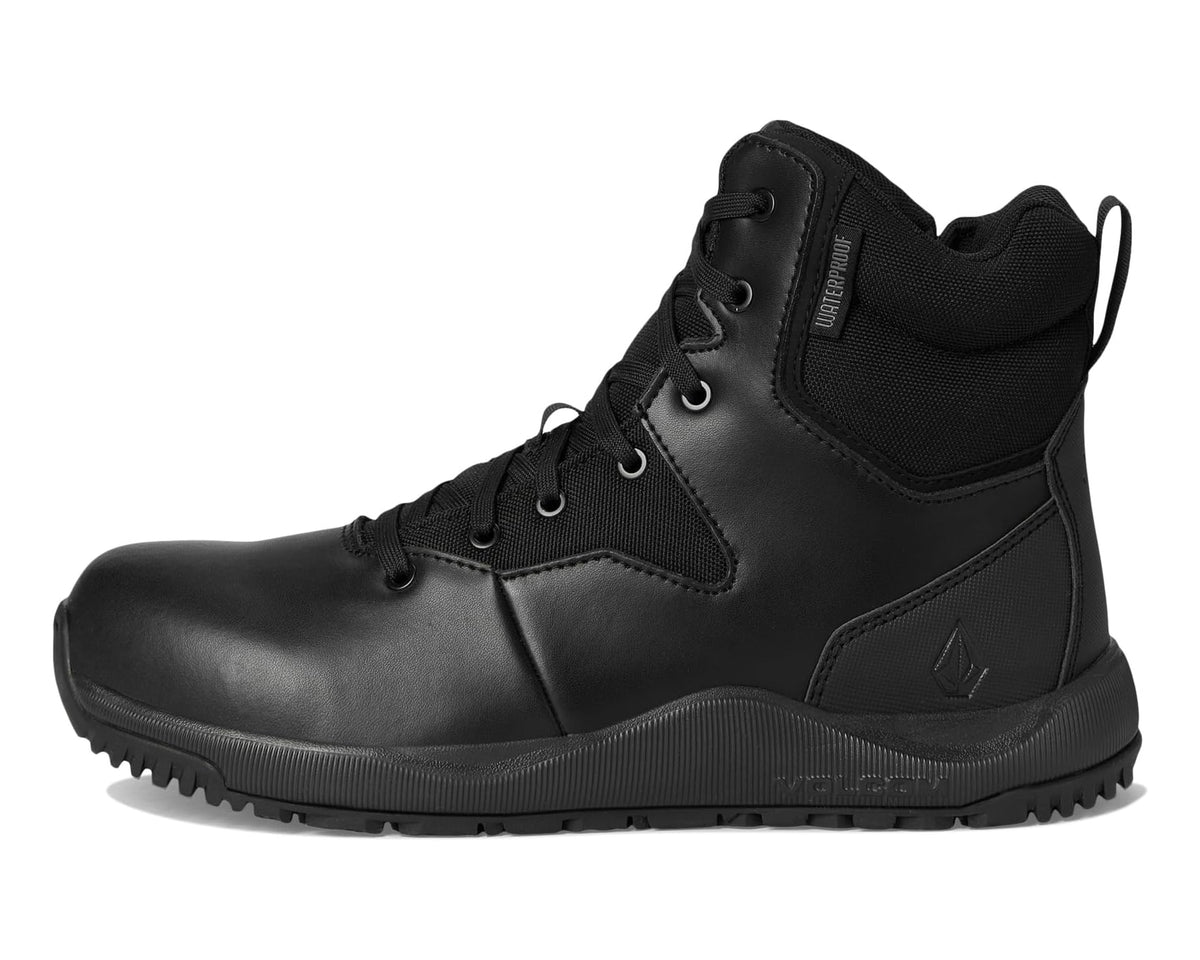 Men's Volcom Street Shield 6 Tactical Waterproof Boots with Side Zipper Black