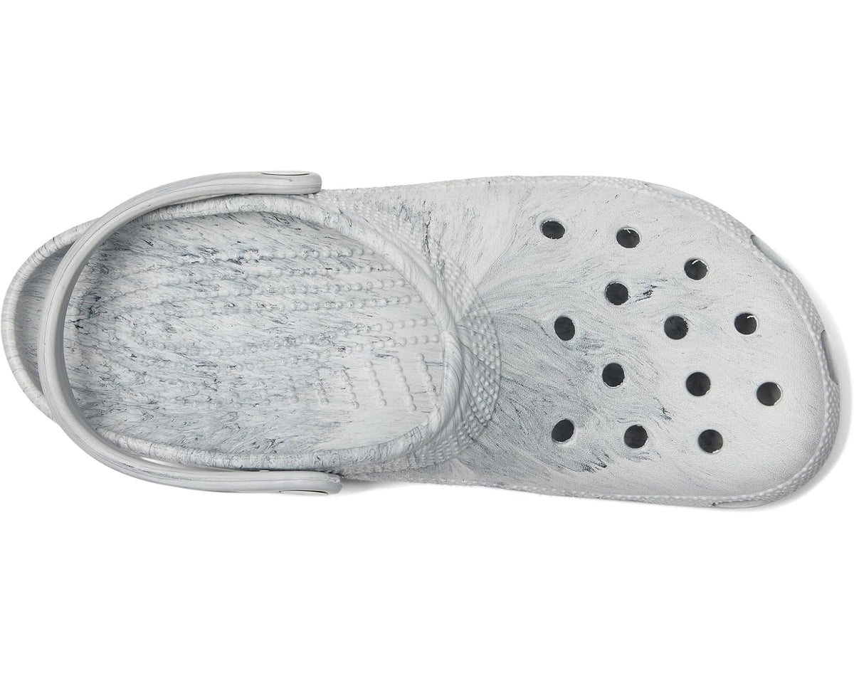 Unisex Crocs Classic Marbled Tie-Dye Clog Grey Swirl