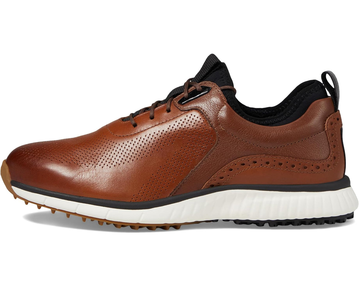Men's Johnston & Murphy Waterproof XC4? Golf H1-Luxe Hybrid Sneaker Tan Waterproof Full Grain
