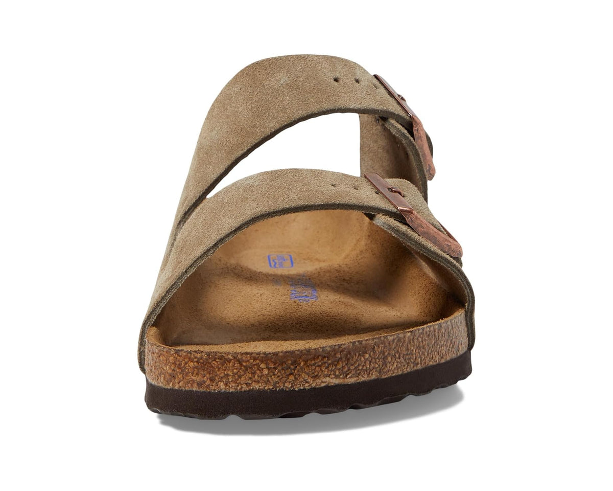 Unisex Birkenstock Arizona Soft Footbed  - Suede (Unisex) Taupe Suede