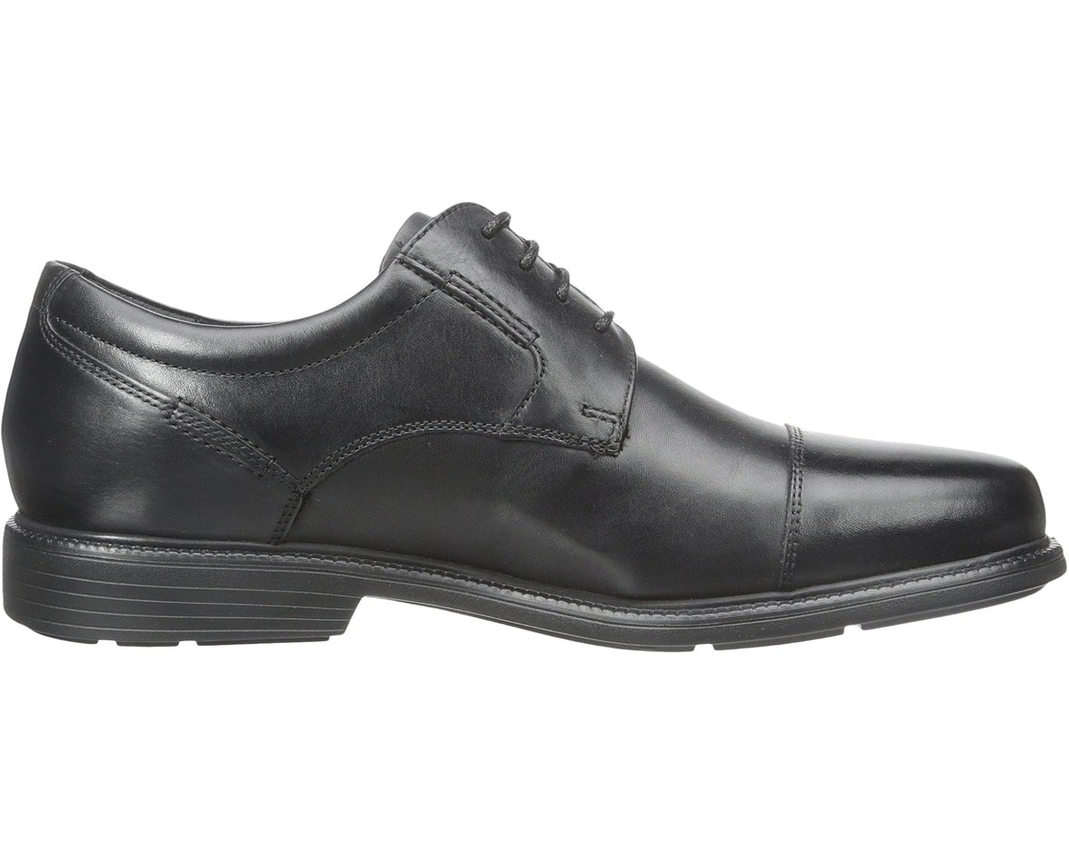 Men's Rockport Charles Road Cap Toe Oxford Black Leather