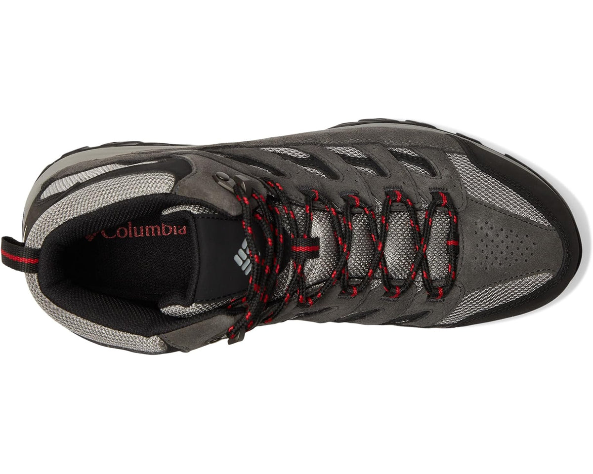 Men's Columbia Crestwood Mid Waterproof Dark Grey/Mountain Red