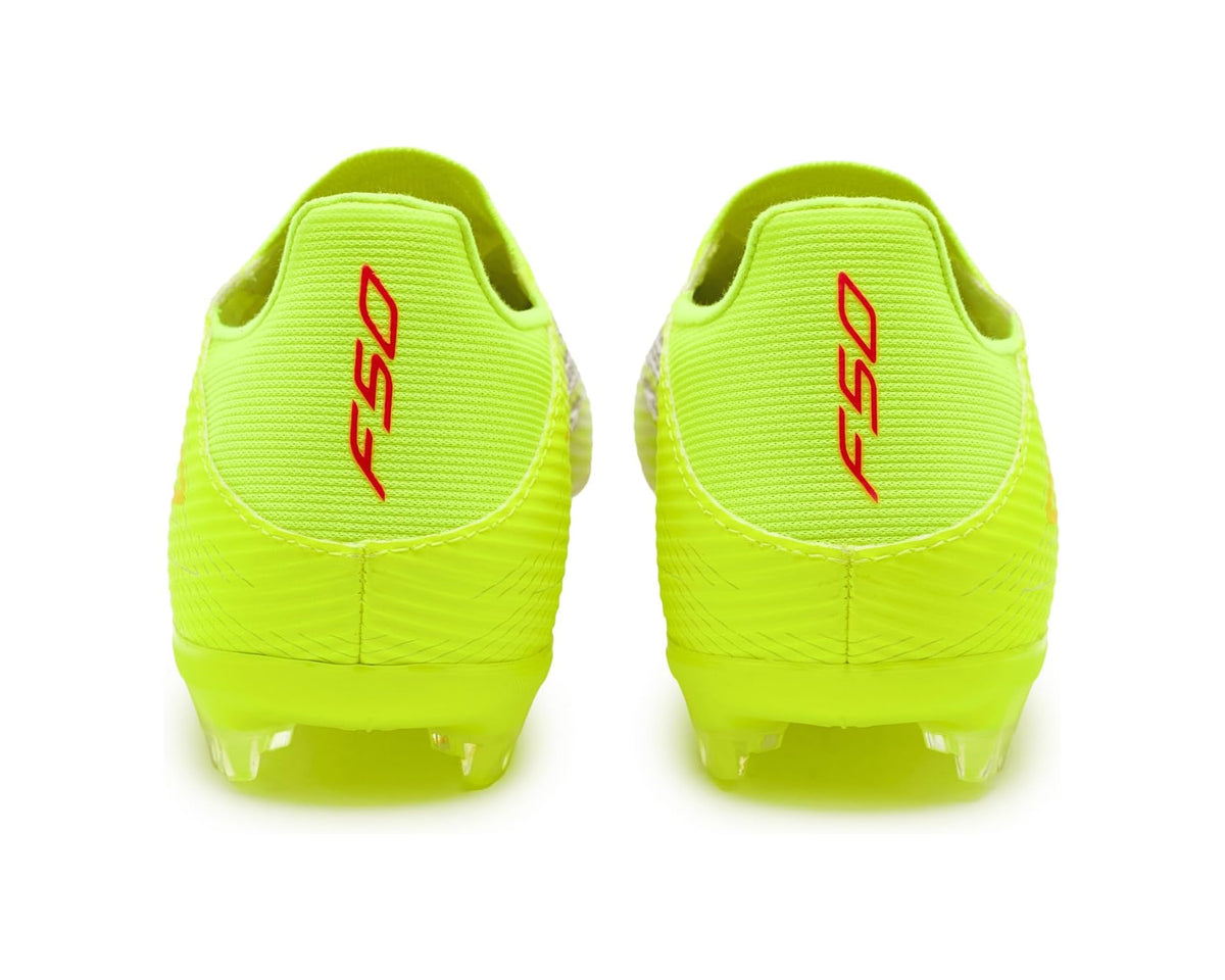 Unisex adidas F50 League Ll Fg/Mg Soccer Cleats Team Solar Yellow/Black/Lucid Red