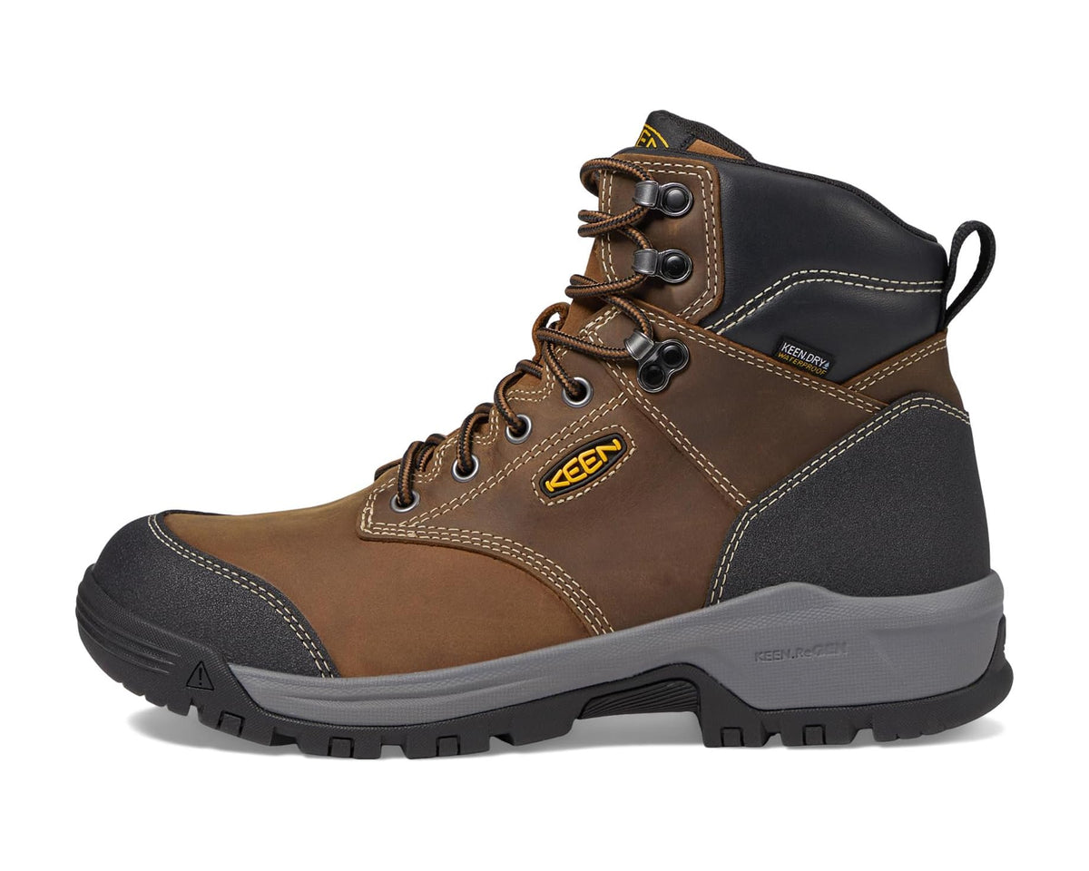 Men's KEEN Utility Evanston 6·Soft Toe Waterproof Bison/Black