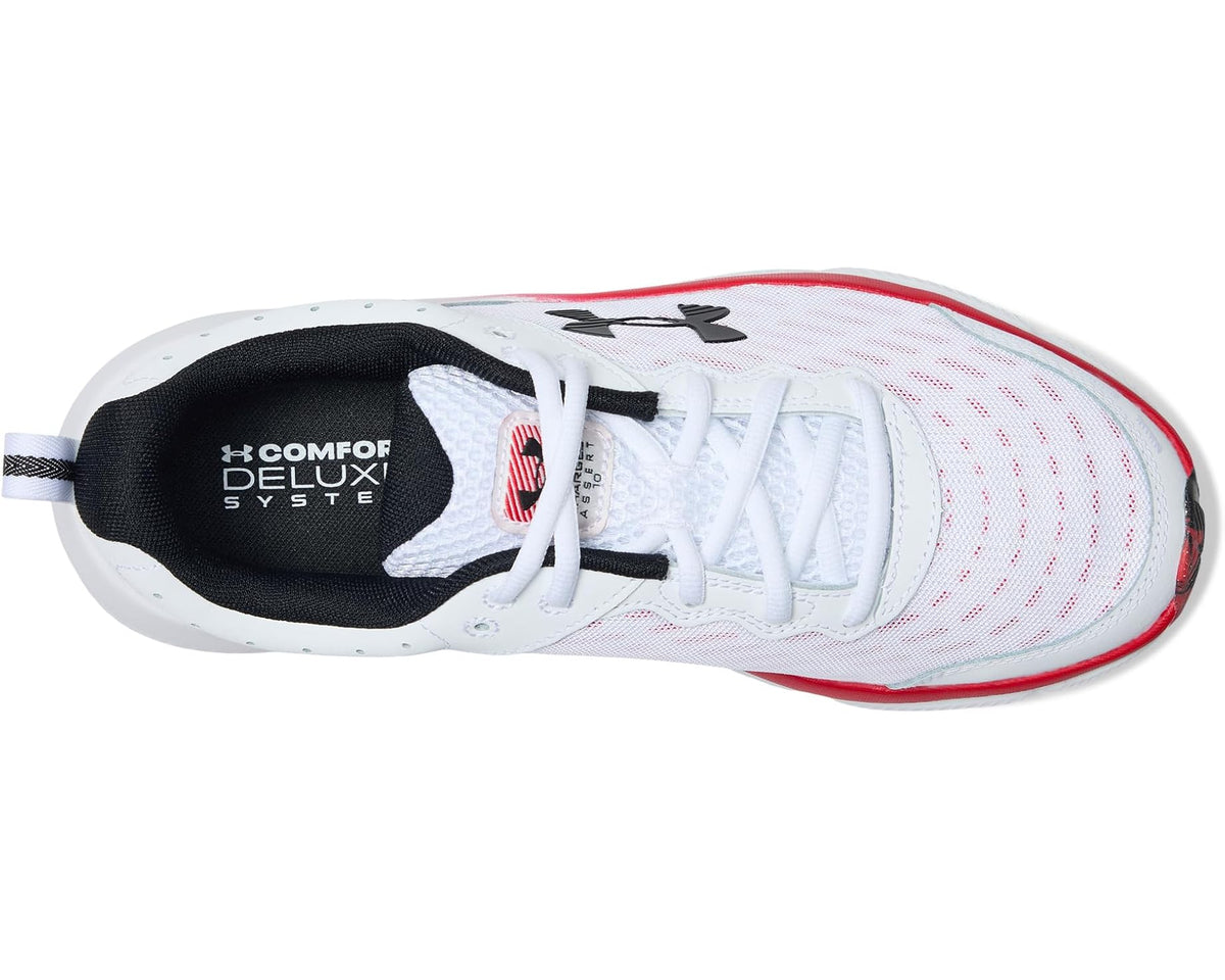 Men's Under Armour Charged Assert 10 White/Racer Red/Black
