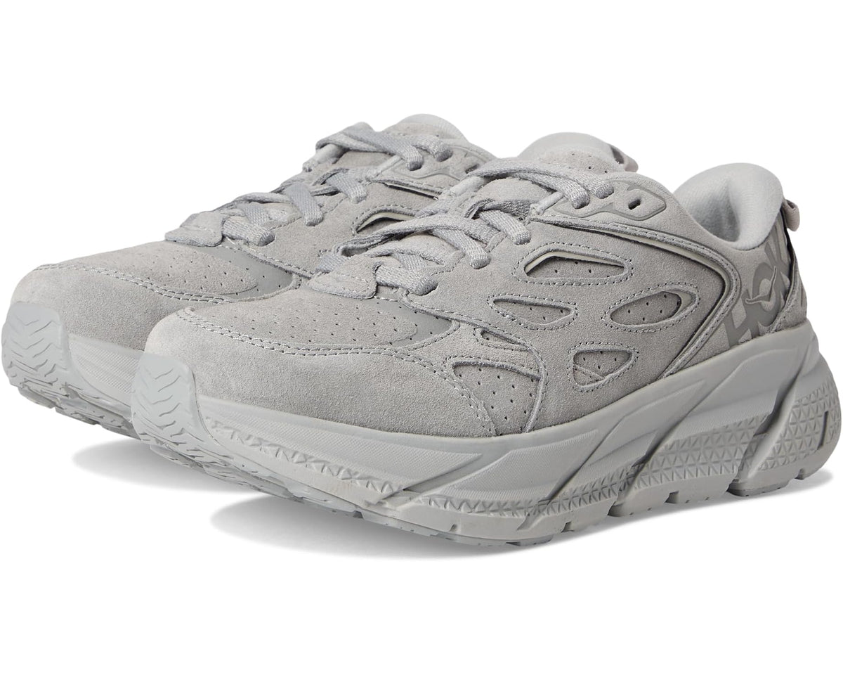 Unisex Hoka Clifton L Suede Limestone/Limestone