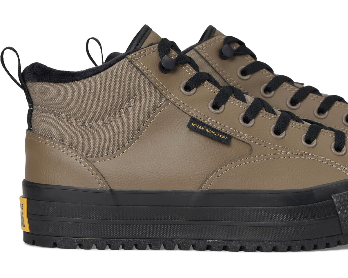 Unisex Converse Chuck Taylor All Star Malden Street Mid-Top Boots Classic Taupe/Black/Sunny Angle