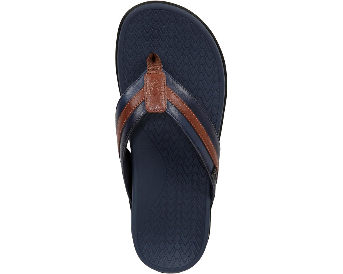 Men's VIONIC Mtide II Navy Brown Sm Leather