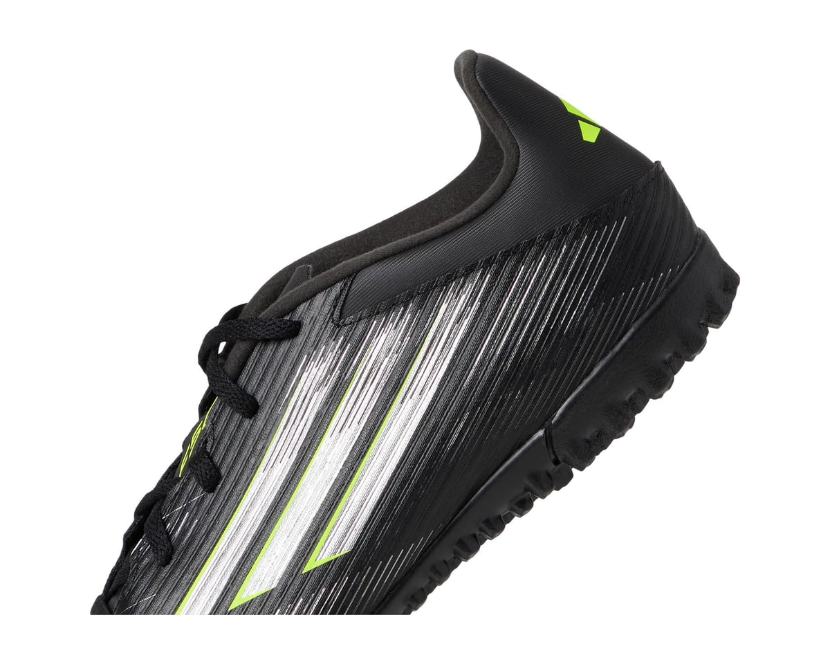 Unisex adidas F50 Club Turf Soccer Cleats Black/Iron Metallic/Lucid Lemon