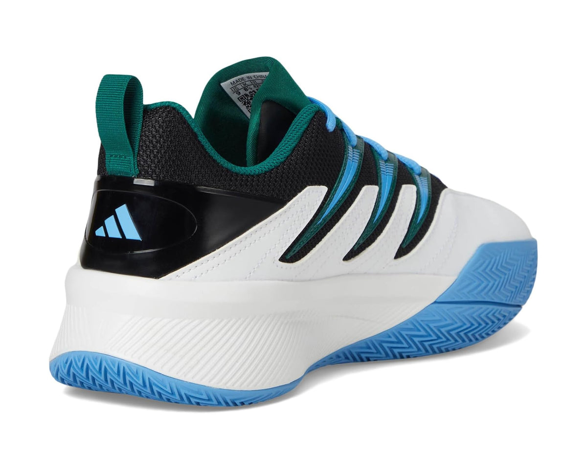 Unisex adidas Dame Certified 3 Basketball Shoes White/Collegiate Green/Blue Burst