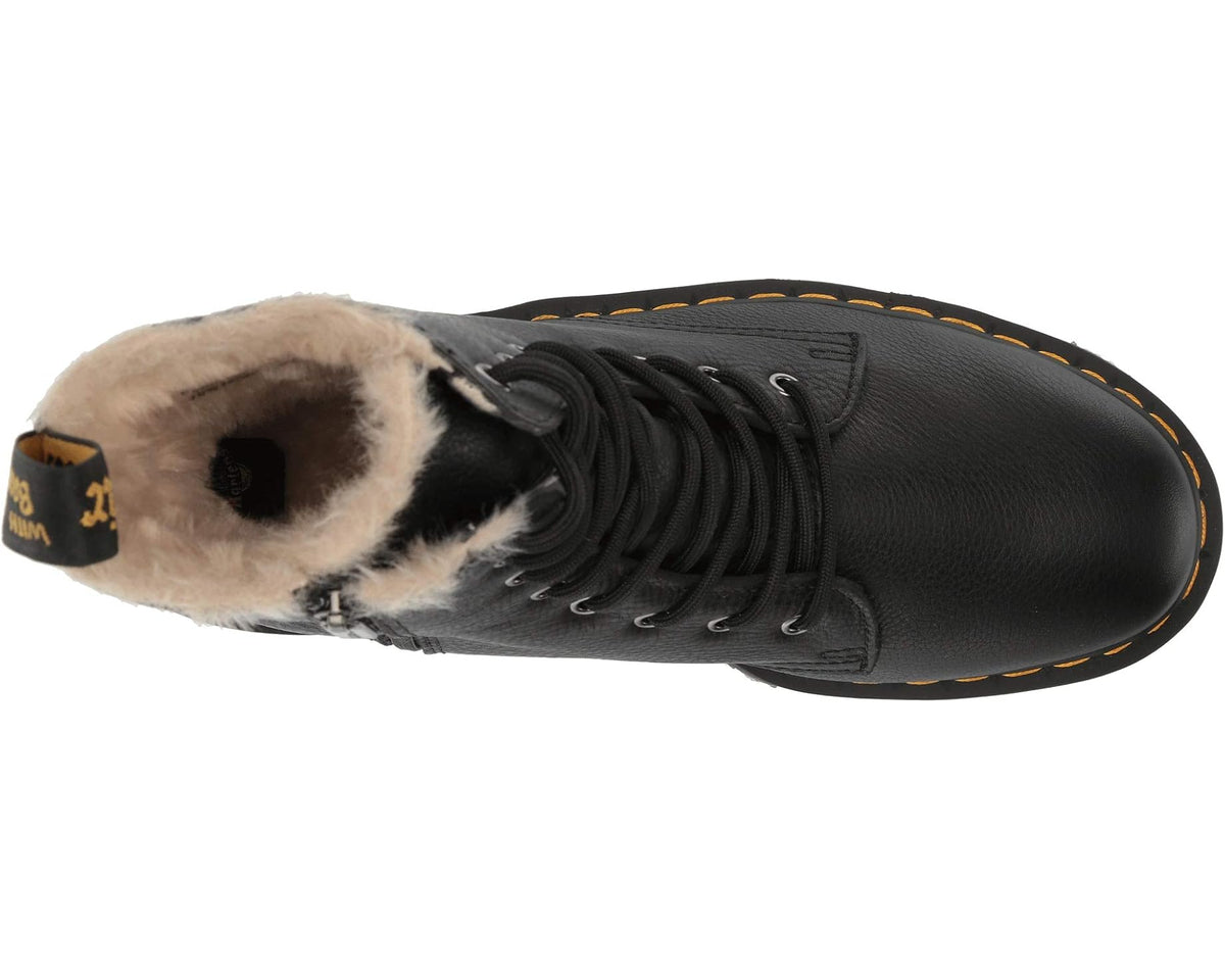 Unisex Dr. Martens Jadon Faux-Fur Lined Black