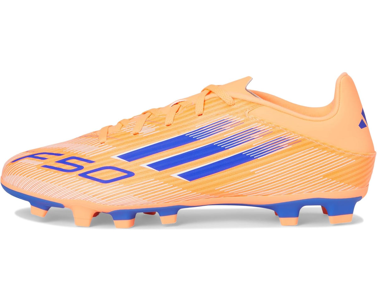 Unisex adidas F50 Club Firm/Multi Ground Soccer Cleats Beam Orange/Lucid Blue/White