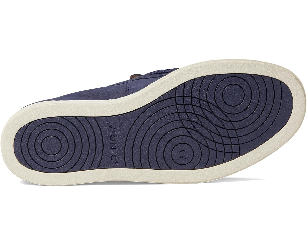 Men's VIONIC Thompson Slip-ons Navy Blue Leather