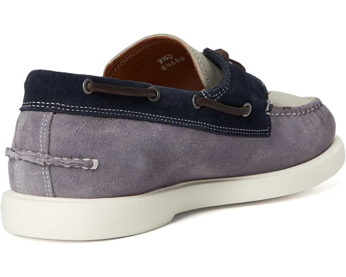 Men's Allen Edmonds Panama Boat Shoes Steel Blue Mix Leather